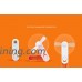 SHINEDA Foldable Ajustable Portable Outdoor Handheld Mini Fan (Orange) - B073JDK6GM